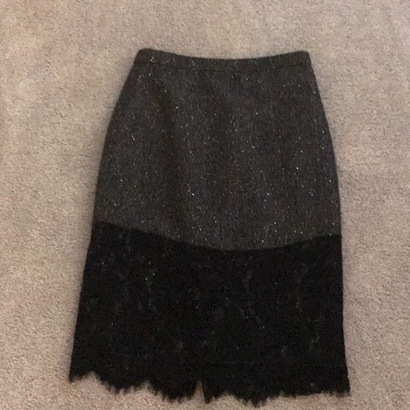 J.Crew The Perfect Party Skirt Gray Wool 00 - Picture 2 of 9